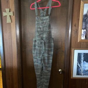 Wallflower Camouflage Jumpsuit with Adjustable Straps